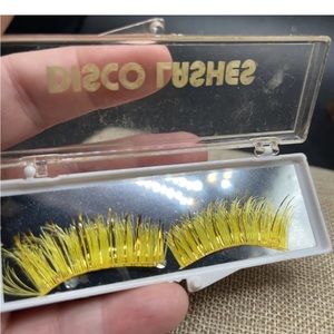 Vintage 80’s Disco Lashes Yellow & Gold in Original Case